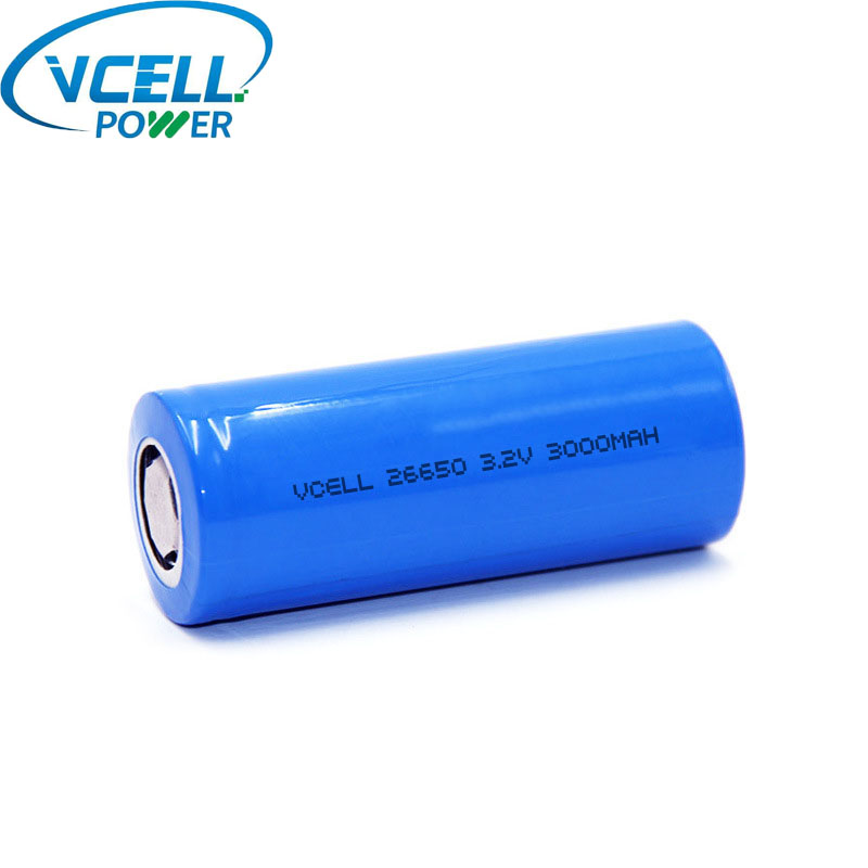 3,2 V 3000 mAh 9,60 Wh IFR26650 LiFePO4-batterij