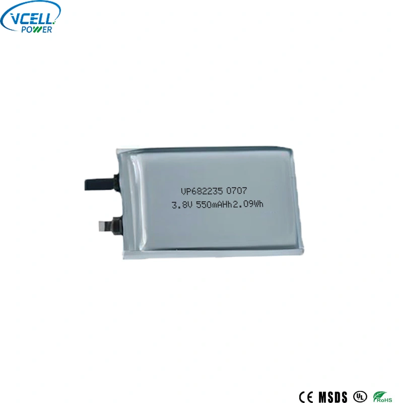 682235 3,8V 550mAh lithium-polymeerbatterij